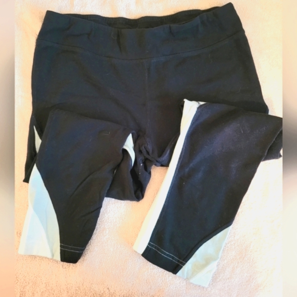 Women's Athletic Works Black and Gray Capri‎ Pants Performance Fit (Size S)